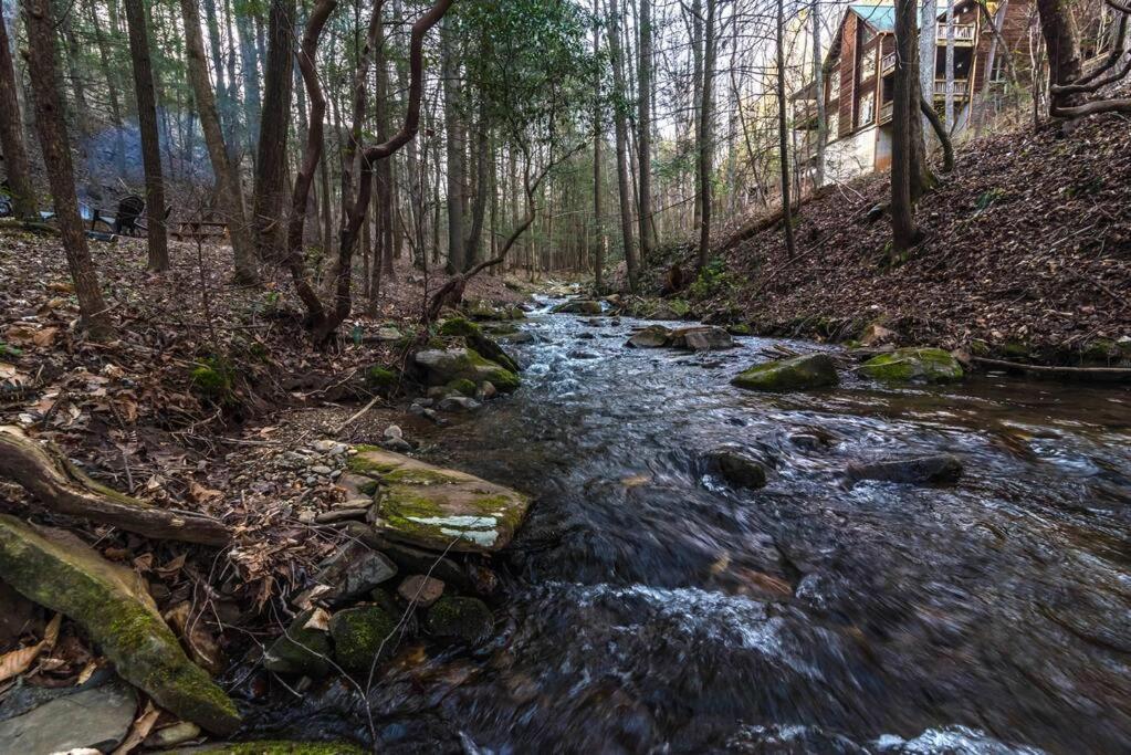 Private Creekside Cabin+Hot Tub,Pool Table, & Pets Ellijay Exteriér fotografie