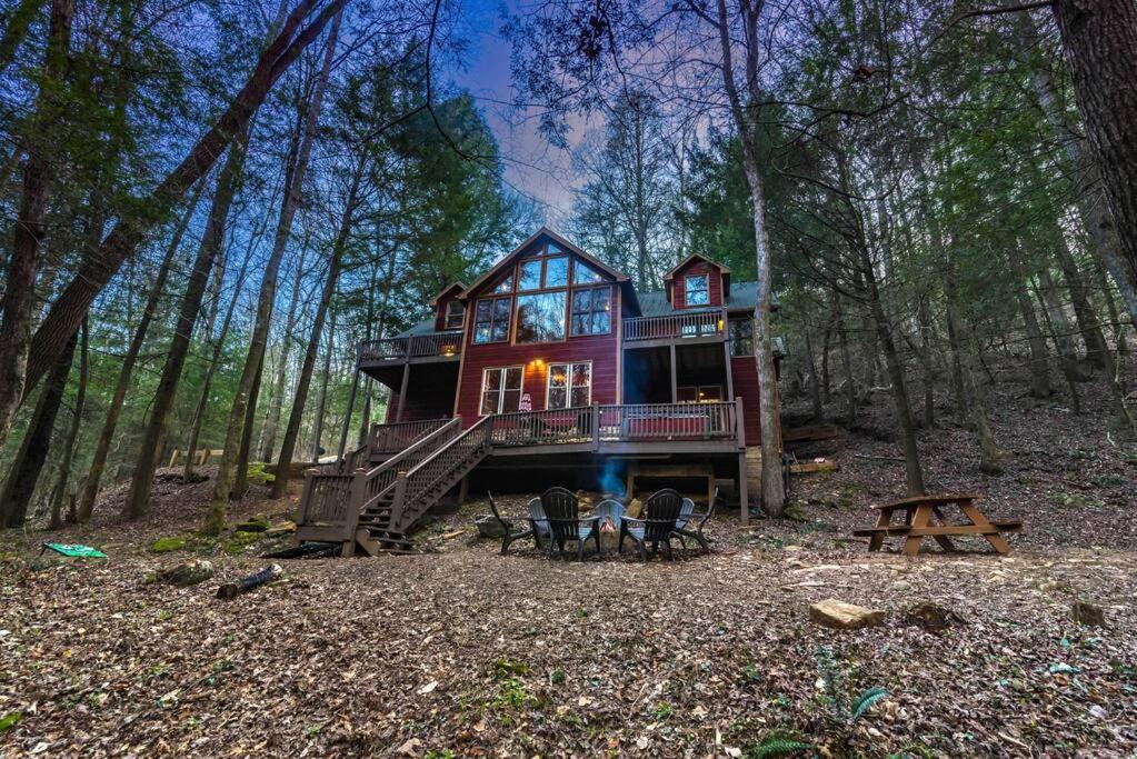 Private Creekside Cabin+Hot Tub,Pool Table, & Pets Ellijay Exteriér fotografie