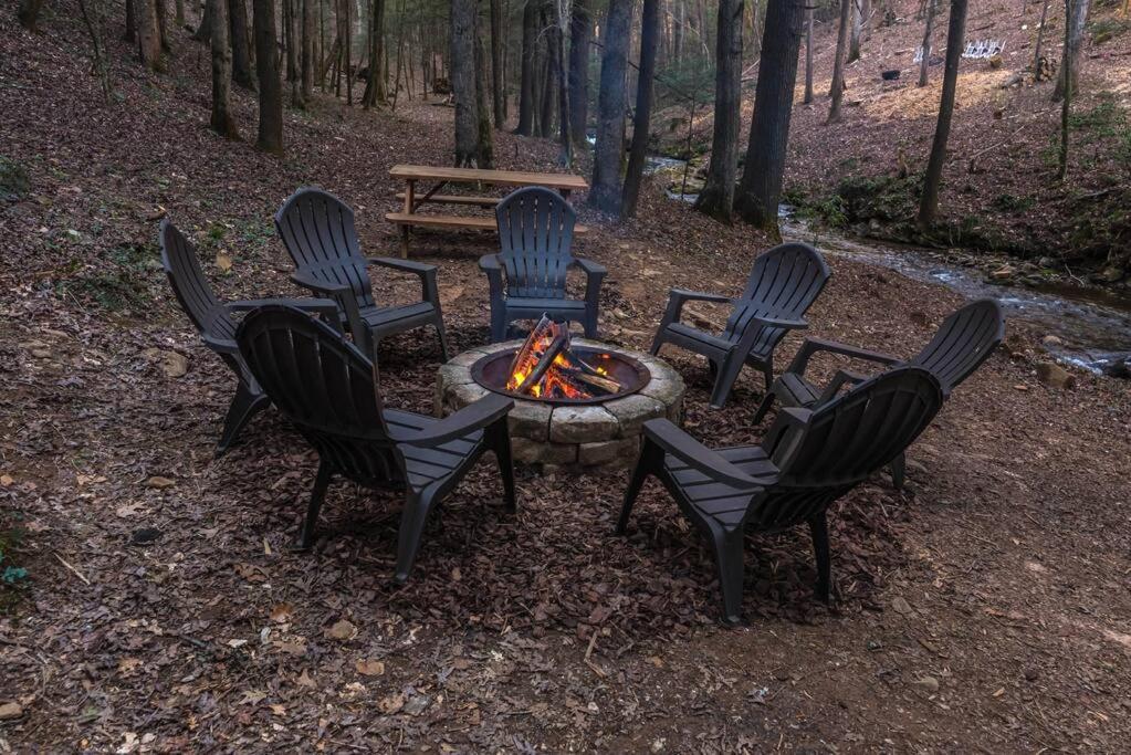 Private Creekside Cabin+Hot Tub,Pool Table, & Pets Ellijay Exteriér fotografie